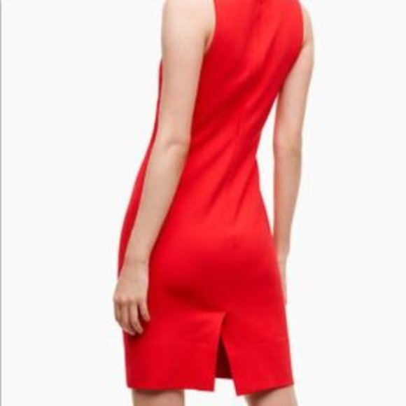 BABATON ARITZIA "MIGUEL" RED ORANGE SLEEVELESS DRESS  SIZE 4 - Picture 15 of 15